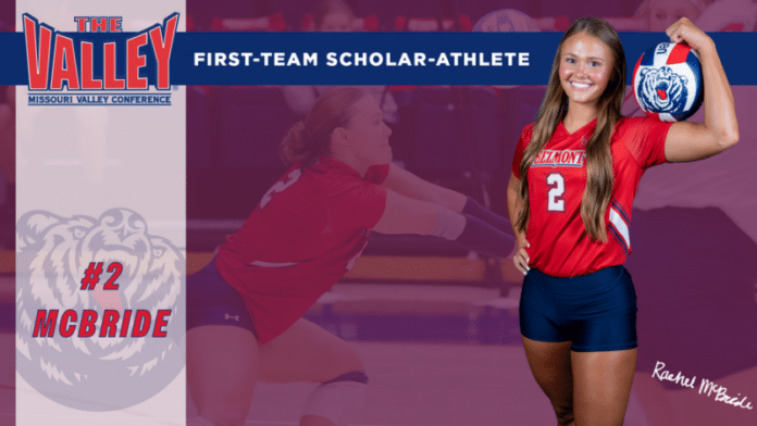 McBride Named MVC First-Team Scholar-Athlete