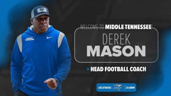 Mason named 15th head coach of Blue Raider football