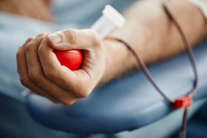 Blood Donation Closeup