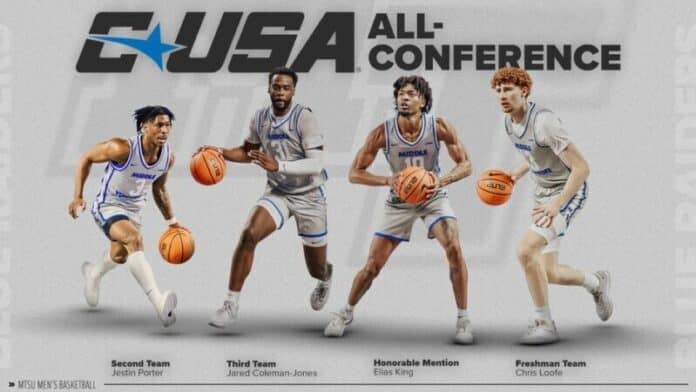 Four Blue Raiders receive All-CUSA honors