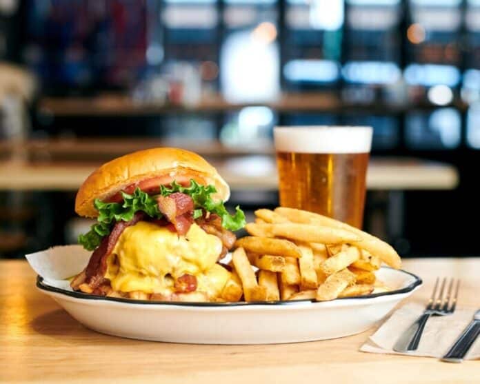 The Boss Burger ($23) is a prime beef double bacon cheeseburger