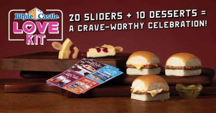 white-castle-house-of-love-kit White Castle's popular "Love Kit" is back for your at-home Valentine's Day,