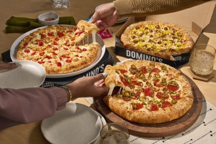 Dominos 50 percent off pizza deal Dominos 50 percent off pizza deal
