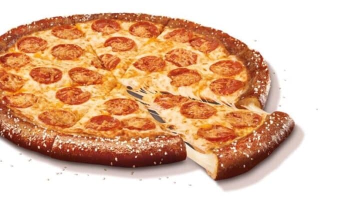 stuffed pretzel crust pizza