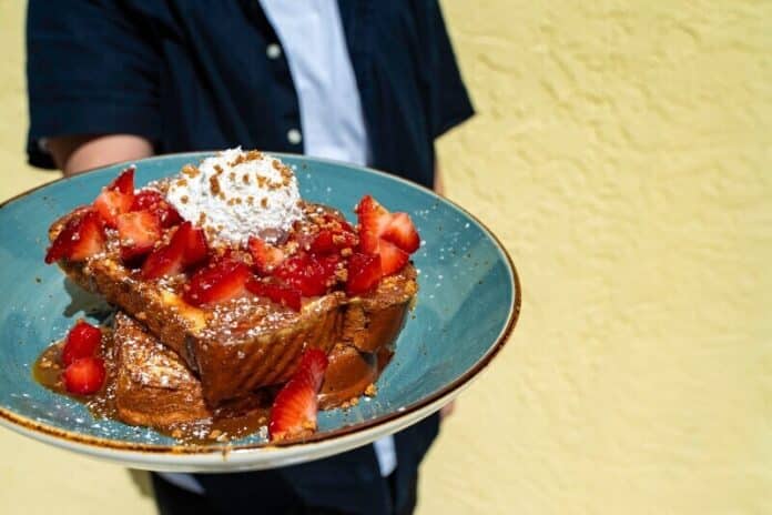 first-watch-summer Strawberry Tres Leches French Toast.