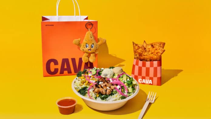 Be the first to snag a pita chip plushie bag charm, exclusively available with CAVA's new Hot Harissa Meal