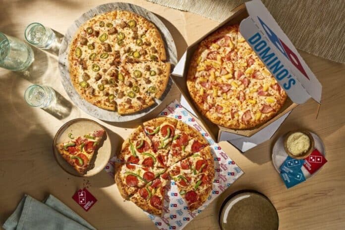 Customers can order any pizza with any toppings for $9.99 each