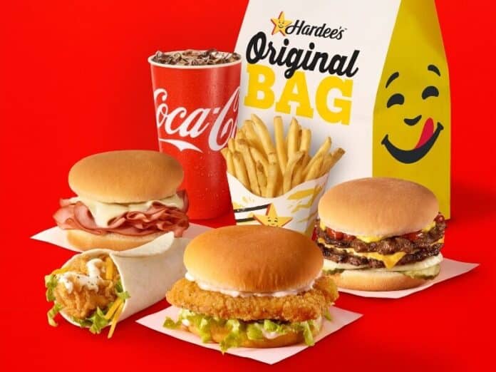 Hardee's Original Bag - now upgraded to include the new Spicy Chicken Sandwich