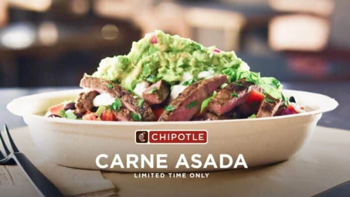 Chipotle Carne Asada Starting Thursday, September 4, Carne Asada