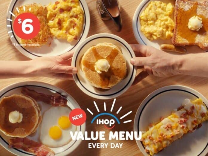 For the first time, IHOP is introducing an everyday value menu as part of its core offerings.