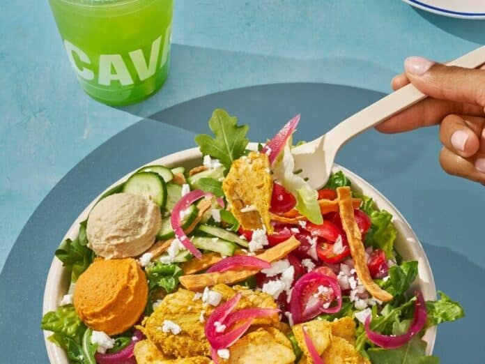 cava-shawarma Garlicky Chicken Shawarma Bowl: A street cart-inspired chicken + rice bowl,