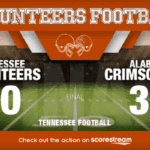 Tennessee Falls to Alabama 37-20 in SEC Road Test Tennessee dropped a tough 37-20 decision at Alabama