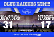 Middle Tennessee Dominates Second Half to Defeat Sam Houston