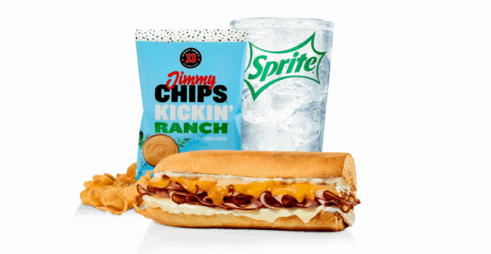 Jimmy John’s new year deals Starting today, guests can Make It a Combo for just $1, plus enjoy Kickin’ Ranch Chips, the Red Velvet Cookie, and new Ham & Three Cheese Melt