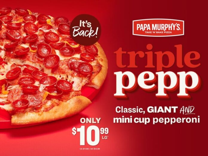 Back by popular demand, the Triple Pepp Pizza returns through March 22, with three layers of pepperoni flavor and strong value pricing.