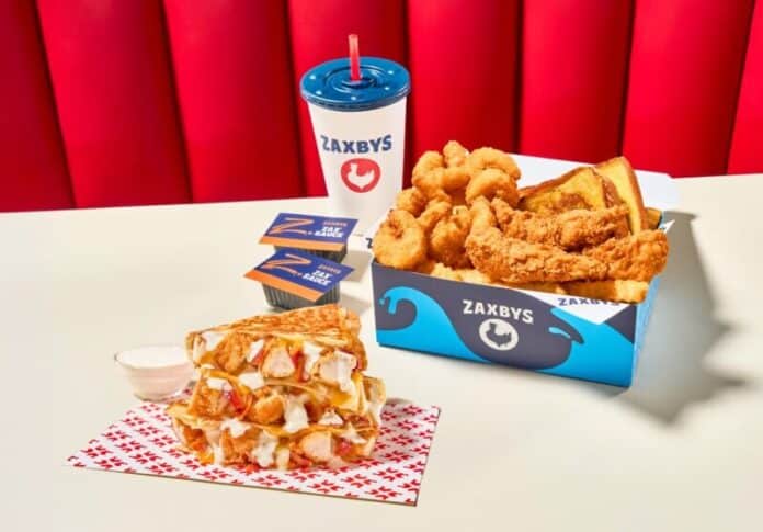 Zaxbys Southern Fried Shrimp and Giant Quesadilla Starting on January 19, guests can once again enjoy Zaxbys twist on their favorite meals, back on menus for a limited time only