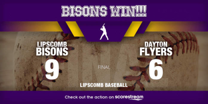 Lipscomb rallies past Dayton 9-6 on Miles' three-run double