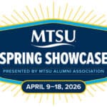 MTSU to Host Alumni Spring Showcase Alum Spring Showcase advance 2026 graphic