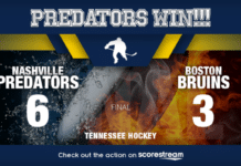 Predators roll past Bruins 6-3 behind Wood’s two-goal night Predators roll past Bruins 6-3 behind Wood's two-goal night