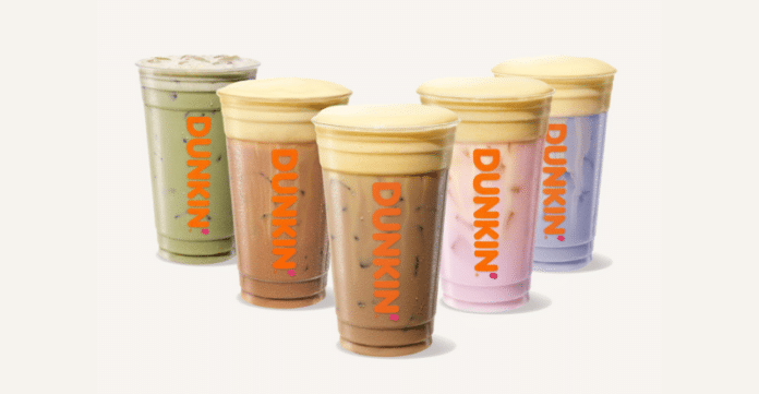 Dunkin banana flavors Dunkin', Banana Cold Foam, Monkey Business Cloud Latte, Banana Daydream Refreshers, spring menu 2026