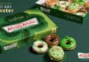 Krispy Kreme St. Patrick’s Day 2026 Doughnut Collection $12 Green O’riginal Glazed dozens return, plus guests who wear green March 16-17 can receive a free Green O’riginal Glazed® doughnut
