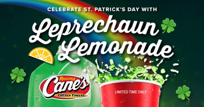 Raising Cane's St. Patrick's Day