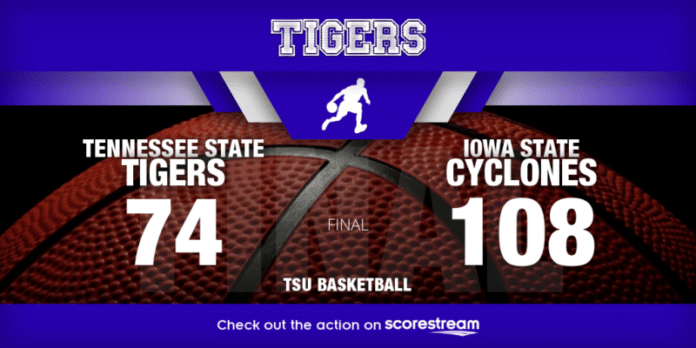 Tennessee State's NCAA tournament run ends with 108-74 loss to Iowa State