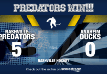 Predators Shut Out Ducks 5-0 as Annunen Stops All 43 Shots preds vs ducks