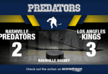 Predators Fall to Kings in 3-2 Shootout preds
