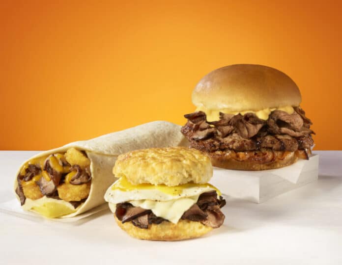 Hardee's Prime Experience brings premium flavor and protein from morning to night with the Prime Rib Breakfast Burrito, Prime Rib Biscuit.