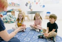 Save the Date for Cannon County Schools PreK/Kindergarten Screening Registration elementary school stock photo