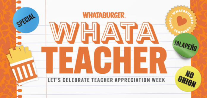 Celebrating our local teachers with Whataburger