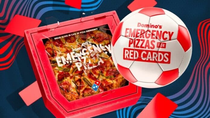 If any player from the U.S. team receives a red card in the soccer tournament this summer, Domino’s will help ease the pain by giving away $1 million worth of Emergency Pizzas.
