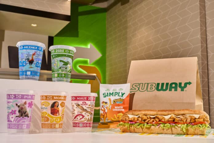 Subway Moana Movie Meal Deal