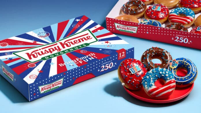 Krispy kreme July 4 doughnuts Krispy kreme July 4 doughnuts