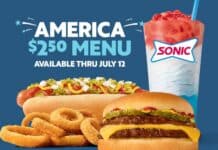 SONIC’s America $2.50 Menu Is Here Through July 12 sonic America 250 menu