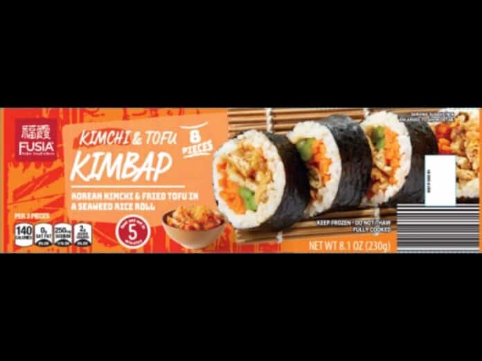 Aldi Recalls Fusia Asian Inspirations Kimchi and Tofu Kimbap