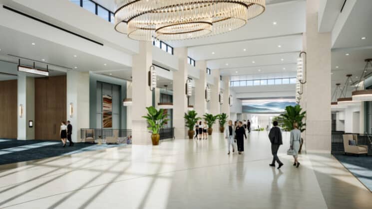 Gaylord Expansion Rendering Upper Lobby