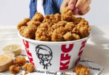 KFC Popcorn Chicken Returns to Menus Nationwide KFC $10 Popcorn Chicken Bucket