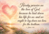 Daily Devotional: The Power of Love in Action Devotional image for 1 John 3:16