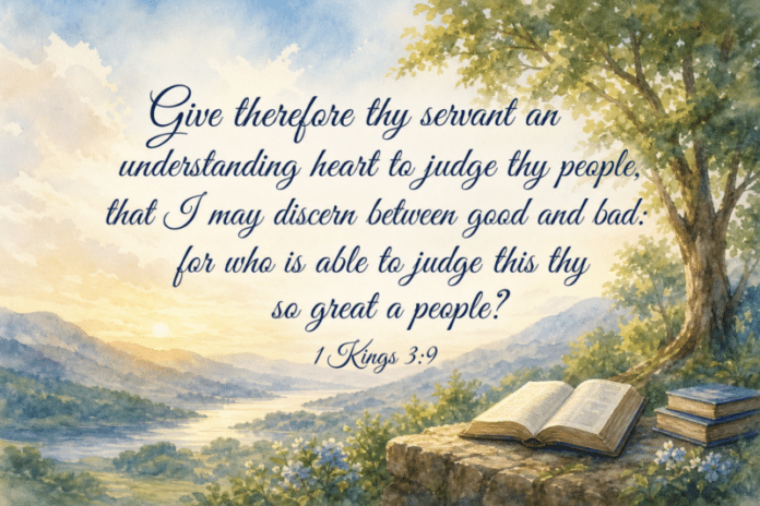 Devotional image for 1 Kings 3:9