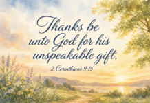 Daily Devotional: Embracing Gratitude for Every Gift Devotional image for 2 Corinthians 9:15