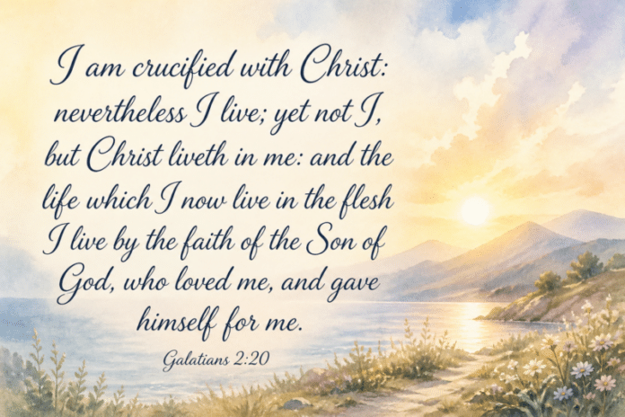 Devotional image for Galatians 2:20