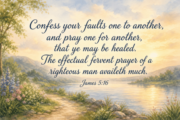Devotional image for James 5:16