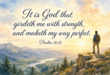 Daily Devotional: Finding Strength in God’s Promise Devotional image for Psalm 18:32