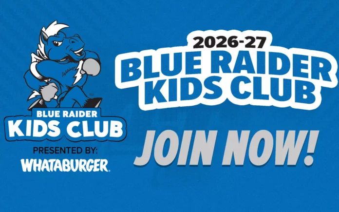 Details set for 2026-27 Blue Raider Kids Club!