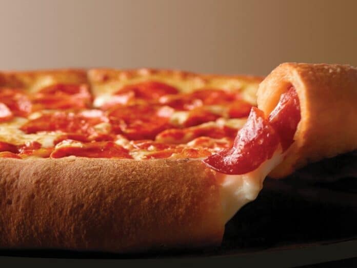 papa John’s epic stuffed Papa Johns Epic Pepperoni-Stuffed Crust Pizza