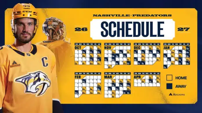 predators 2026-27 schedule presser