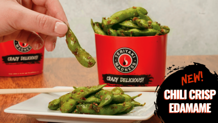 Teriyaki Madness Launches Chili Crisp Edamame