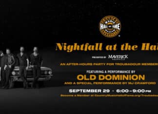 Old Dominion to Headline Country Music Hall of Fame’s Nightfall at the Hall